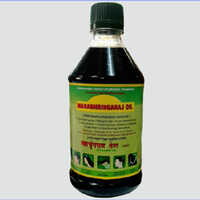 Mahabhringraj Herbal Oil - 200 Ml Glass Bottle, Black Color, Enriched With Mahabhringraj, Bhringraj, Amla, And Coconut Oil