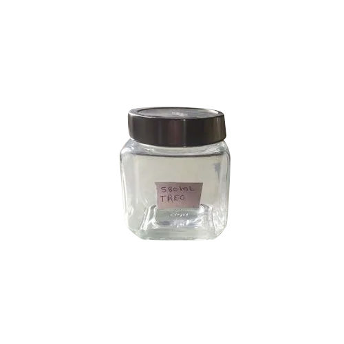 Plain Transparent Glass Jar