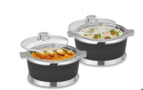 STAINLESS STEEL CASSEROLE JAZZ TWIN SET