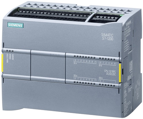 SIEMENS CPU 1215 FC  DC DC DC  14DI 10DO 2AI 2AO MODEL NUMBER / NAME : 6ES72151AF400XB0