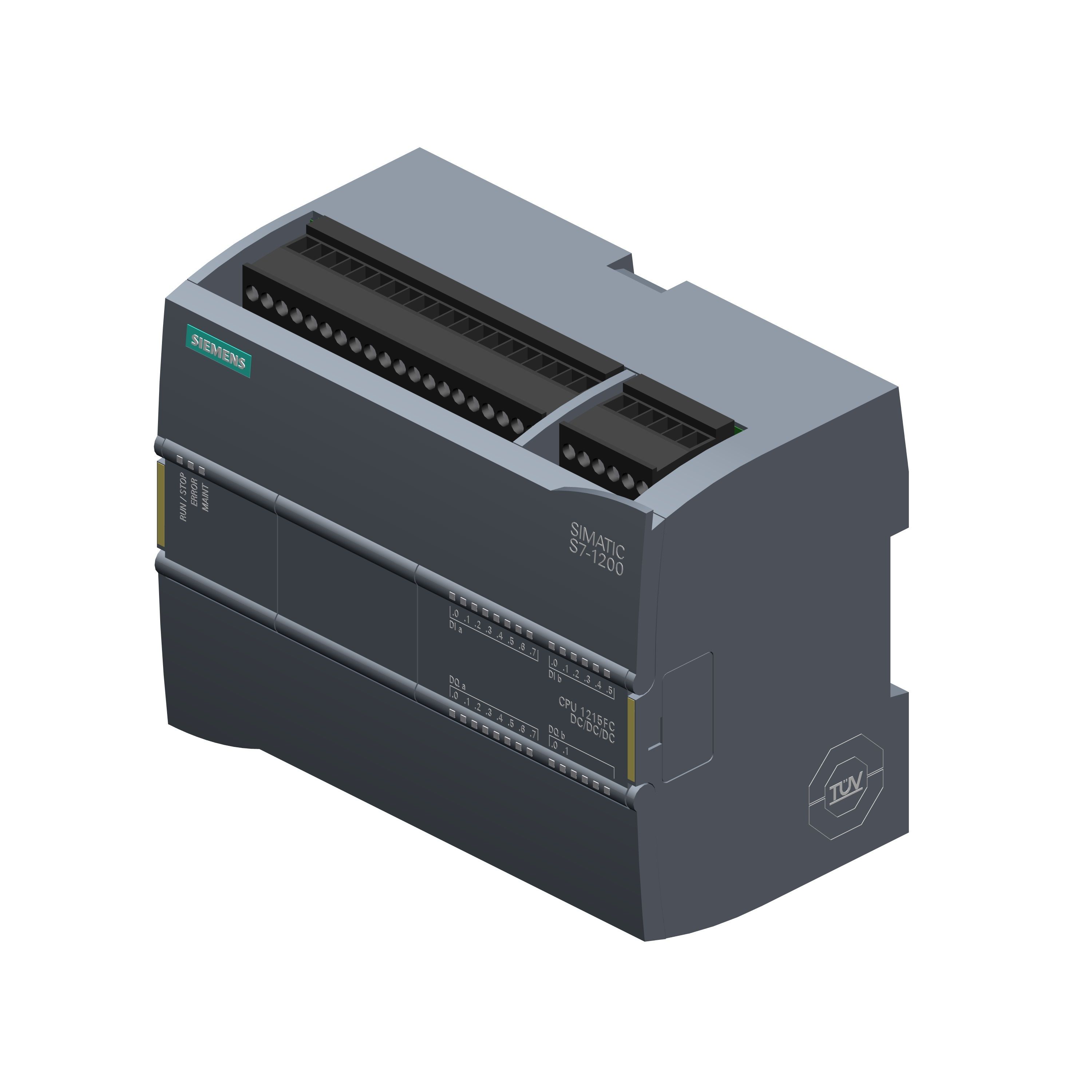 SIEMENS CPU 1215 FC  DC DC DC  14DI 10DO 2AI 2AO MODEL NUMBER / NAME : 6ES72151AF400XB0