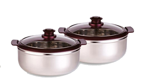 STAINLESS STEEL CASSEROLE NEO TWIN SET