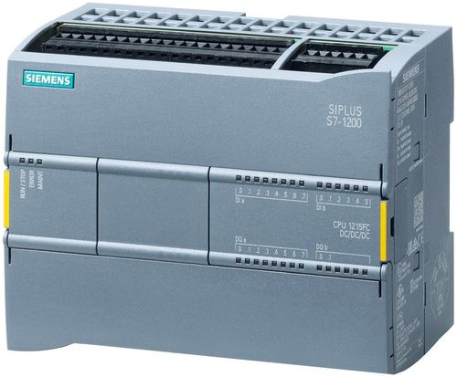 SIEMENS CPU 1215 FC  DC DC RLY 14DI 10DO 2AI 2AO MODEL NUMBER / NAME : 6ES72151HF400XB0