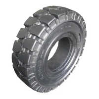 Forklift Solid Tyres - Color: Black