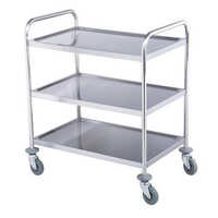 Stainless Steel 3 Tier Trolley