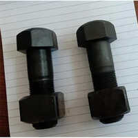 Track Chain Shoe Bolt - Color: Black