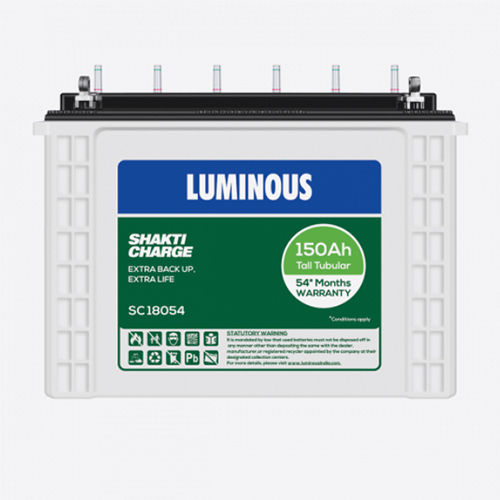 Luminous Sc18054 150 Ah Lead Acid Storage Battery Battery Capacity: <150Ah