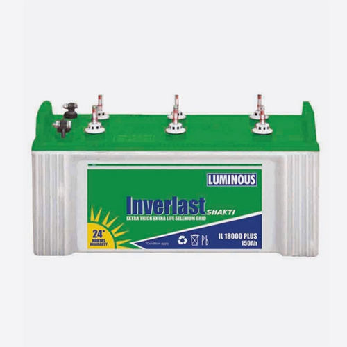 Il 18000 Plus Luminous Inverlast Flat Plate Inverter Battery Battery Capacity: <150Ah