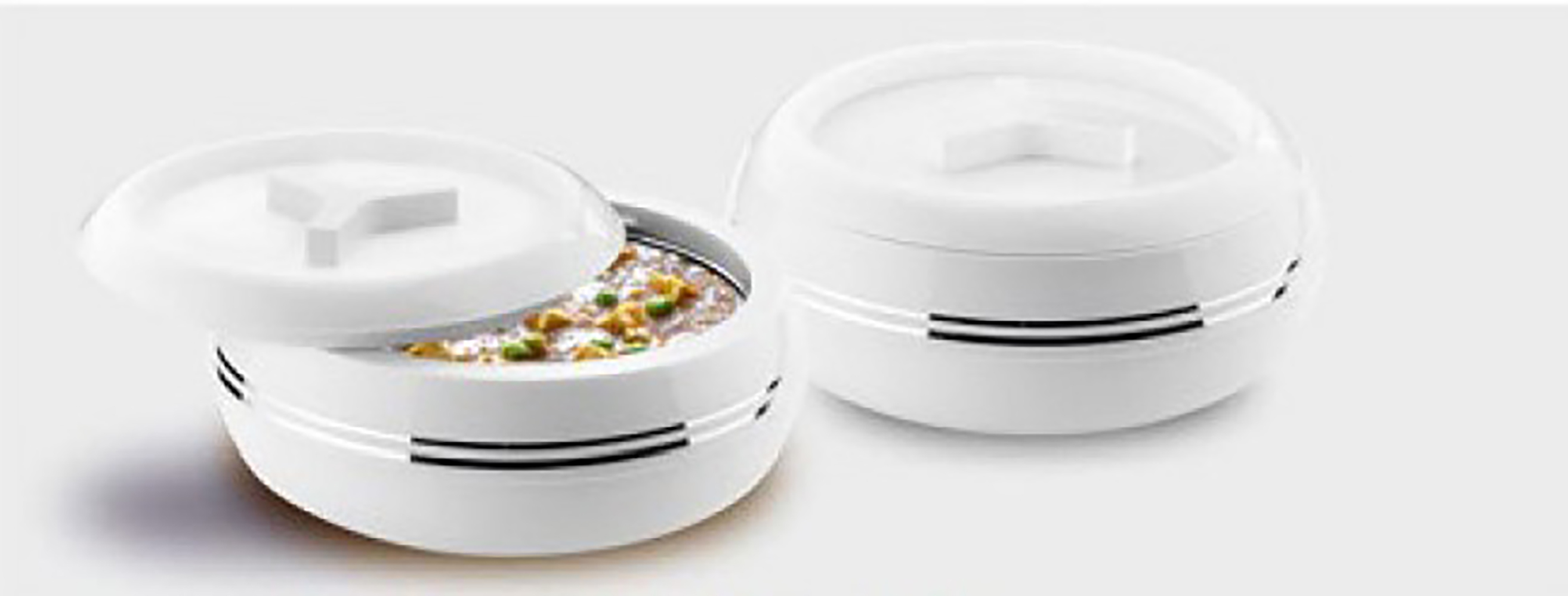 STAINLESS STEEL CASSEROLE TEEN BHOJ