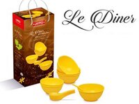 Plastic Dinner Bowl - Stainless Steel & Glass Material , Large Casserole With Lid, Versatile Design For Cooking And Serving