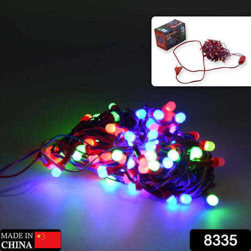 6MTR HOME DECORATION DIWALI AND WEDDING LED CHRISTMAS STRING LIGHT INDOOR AND OUTDOOR LIGHT FESTIVAL DECORATION LED STRING LIGHT MULTI COLOR LIGHT (60L 6 MTR) (8335)