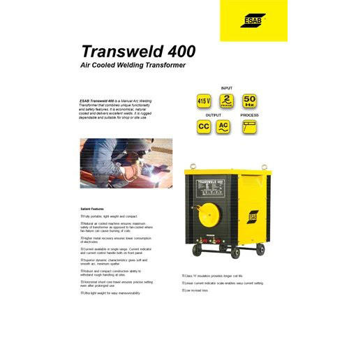 ESAB Transweld 400 Arc Welding Equipment 50 400 A