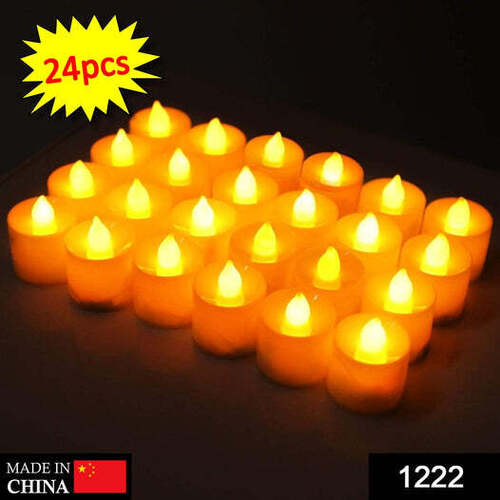 Festival Decorative Led Tealight Candles (White 24 Pcs) (1222)