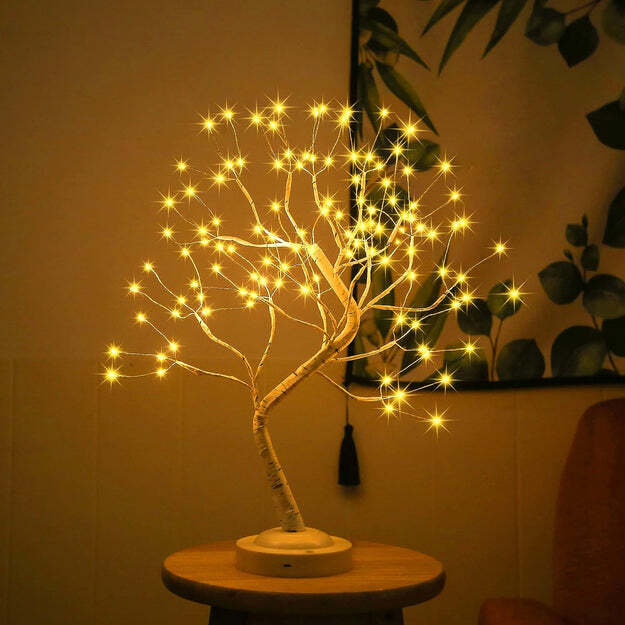 108 LED BIRCH TREE LIGHTS ARTIFICIAL TABLETOP FAIRY TREE LAMP EIGHT LIGHTING MODES USB OR BATTERY OPERATED WITH TIMER DECOR FOR BEDROOM LIVING ROOM WEDDING CHRISTMAS EASTER (9391)