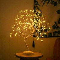 108 LED BIRCH TREE LIGHTS ARTIFICIAL TABLETOP FAIRY TREE LAMP EIGHT LIGHTING MODES USB OR BATTERY OPERATED WITH TIMER DECOR FOR BEDROOM LIVING ROOM WEDDING CHRISTMAS EASTER (9391)