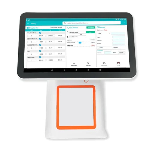 Android Touch POS With Inbuilt Printer And Software