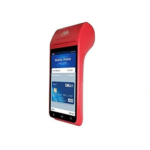 Red 2Gb Ram Handheld Android Pos Terminal