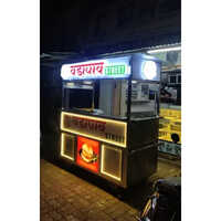 Wada Pav Hand Cart - Color: Silver