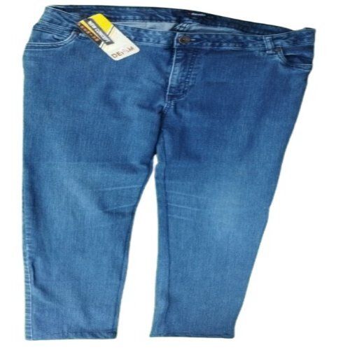 Mens Blue Cotton Jeans