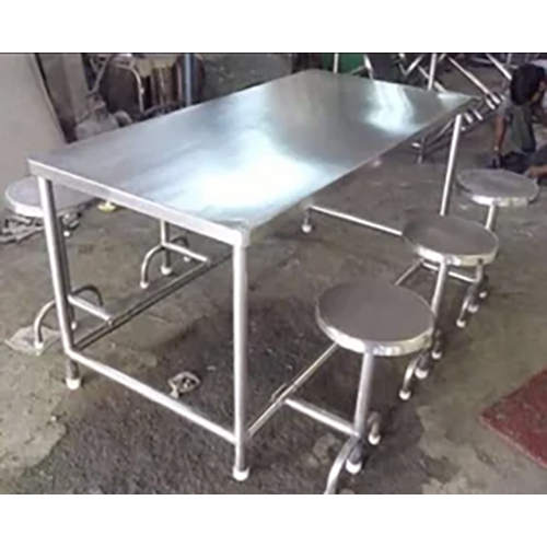 Silver Stainless Steel Canteen Table