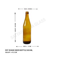 650 Ml AIBA Beer Bottle