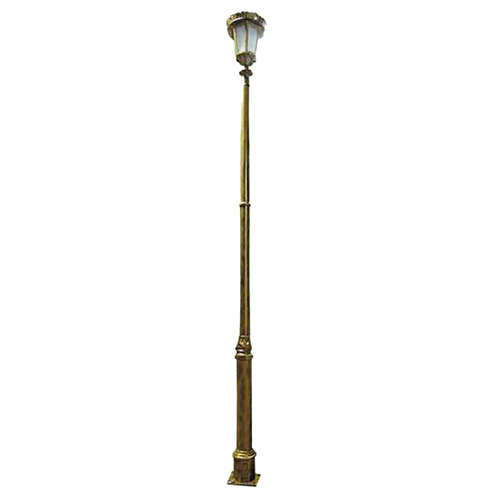 4M Modern Design Light Pole - Mild Steel, 10 M Height, Golden Color | Versatile Socket for Lighting Fixtures, 220-440 Volt Compatibility