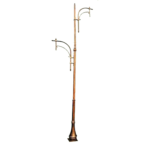Double Head Corrosion-Free Modern Design Poles - Color: Golden