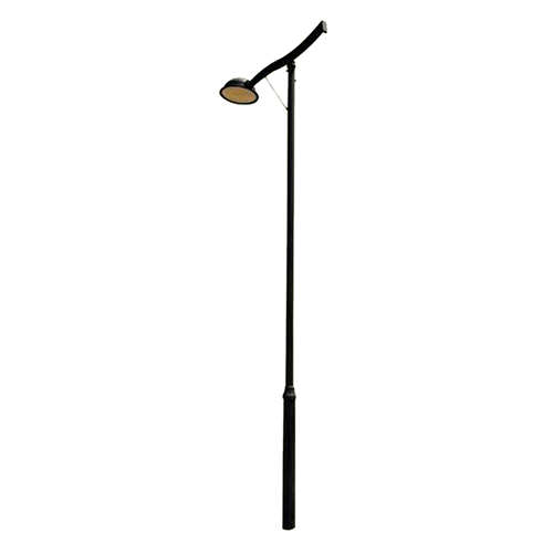 Outdoor Garden Round Shaped Decorative Poles - Color: Black