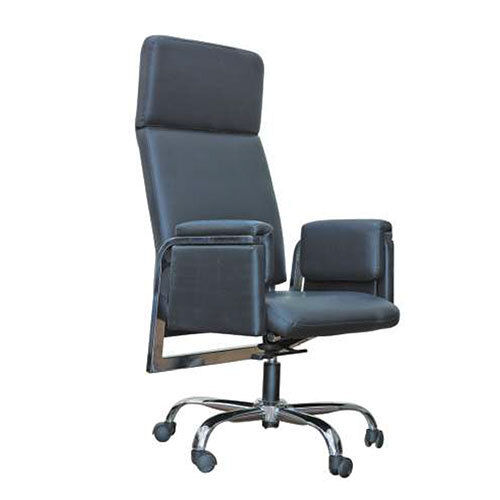 Black Grey Leather Executive Chair