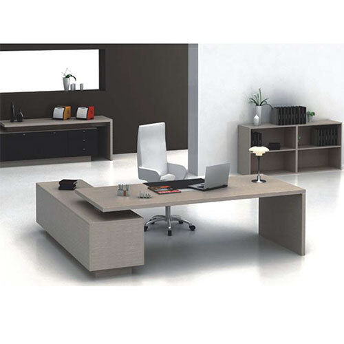 Grey And Black Modern Executive Table