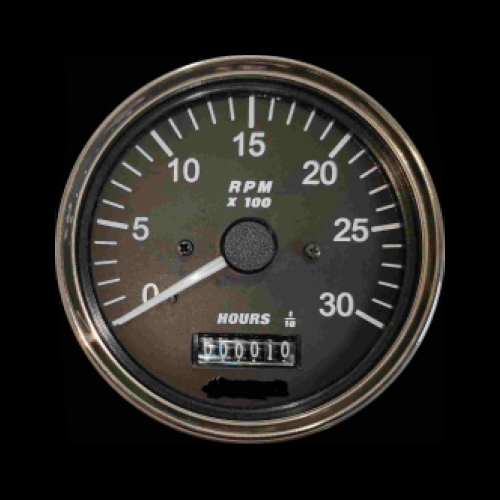 Black Amc8007 Programmable Tachometer
