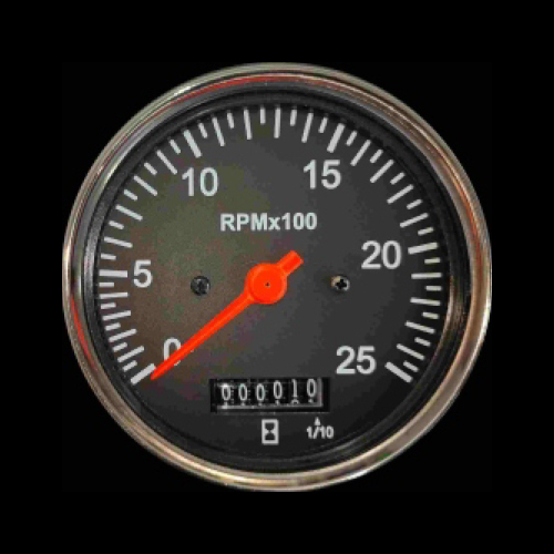 Black Amc8009 Preconfigured Tachometer