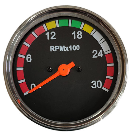 Silver Analog Rpm Meter