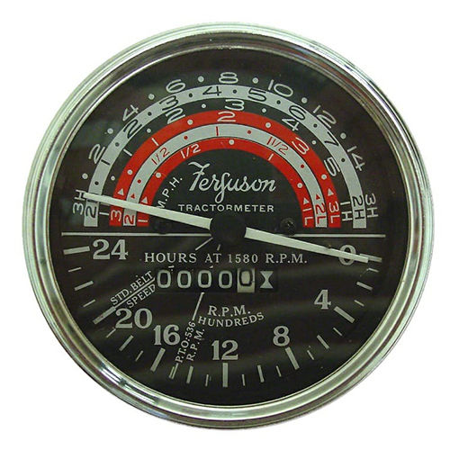 Silver Analog Hour Meter