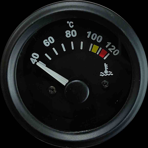 Stainless Steel Black Temperature Gauge