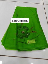 SOFT ORGANZA FABRIC WITH PRINTED