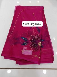SOFT ORGANZA FABRIC WITH PRINTED