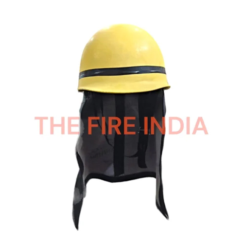 Firemen Helmet (FRP) With Rexine Neck Flap