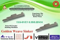 TER-01/C1 0.35/0.20MM - TERROT SINGLE JERSEY MACHINE SINKERS
