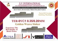 TER-01/C1 0.35/0.20MM - TERROT SINGLE JERSEY MACHINE SINKERS