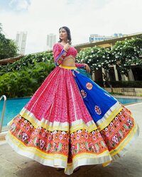 New Designer Silk Lhengha Choli For Women