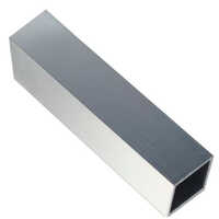 Square Aluminium Pipe - Alloy Material, Rectangular Shape, Sliver Color, Black Painting Surface Treatment, Manual Polish Finish, Plastic Pipe Cap