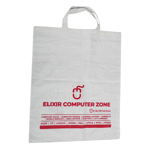 White Corporate Storage Cotton Bags