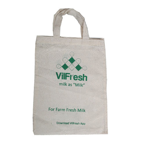 White Daily Use Cotton Bags