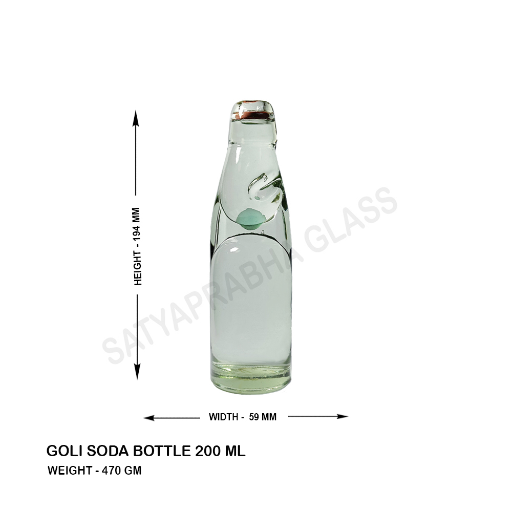 Glass Goli Soda Bottle