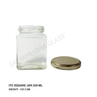200 Ml Square Glass Jar
