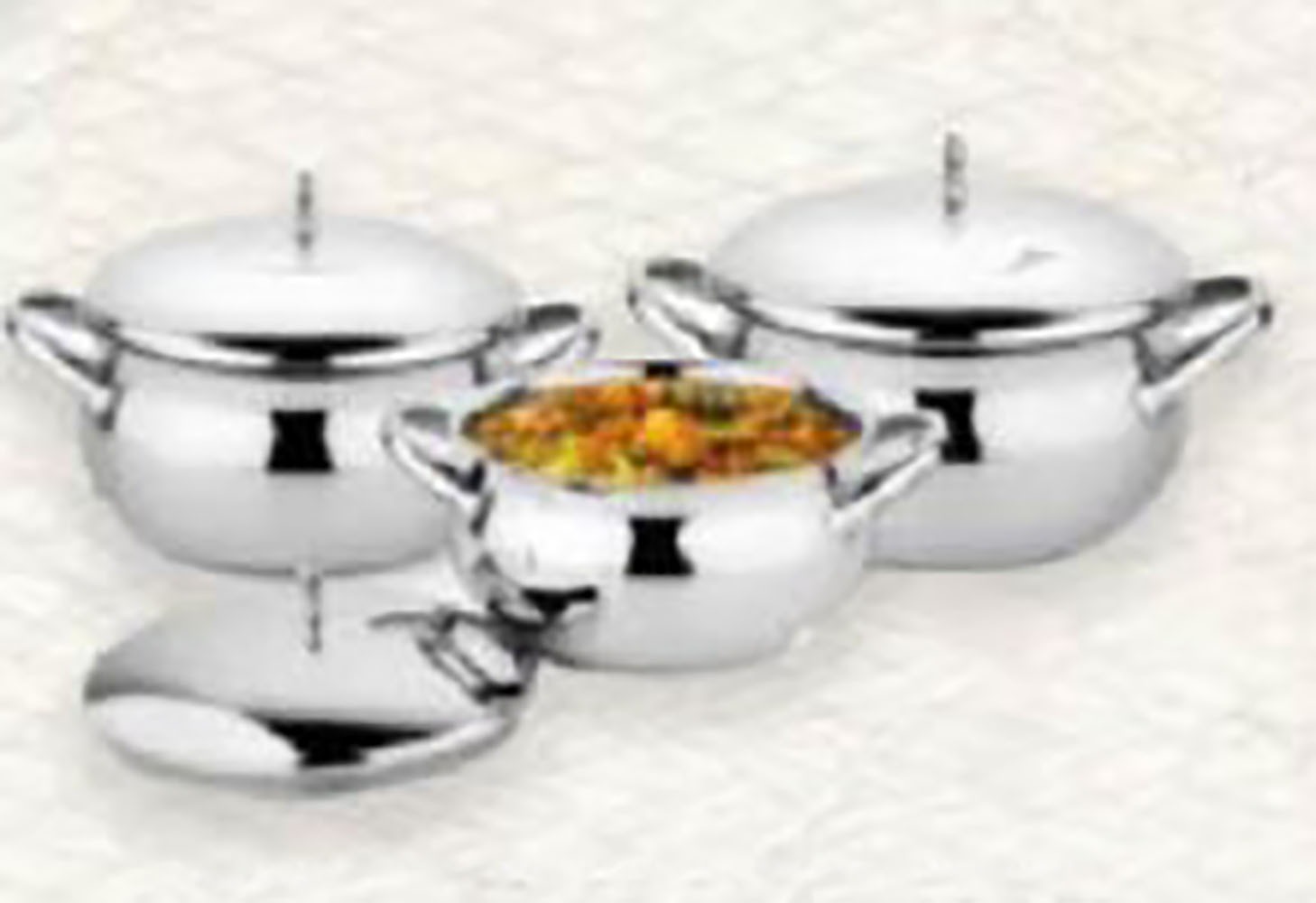STAINLESS STEEL ELEGANT COOK AND SERVE