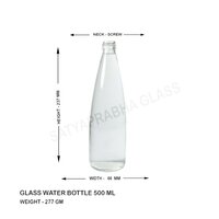 500 ml Glass Water Bottle