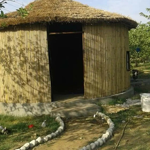 Bamboo round hut