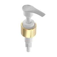 24mm White Golden Regular Lotion Pump - Hardness: Rigid